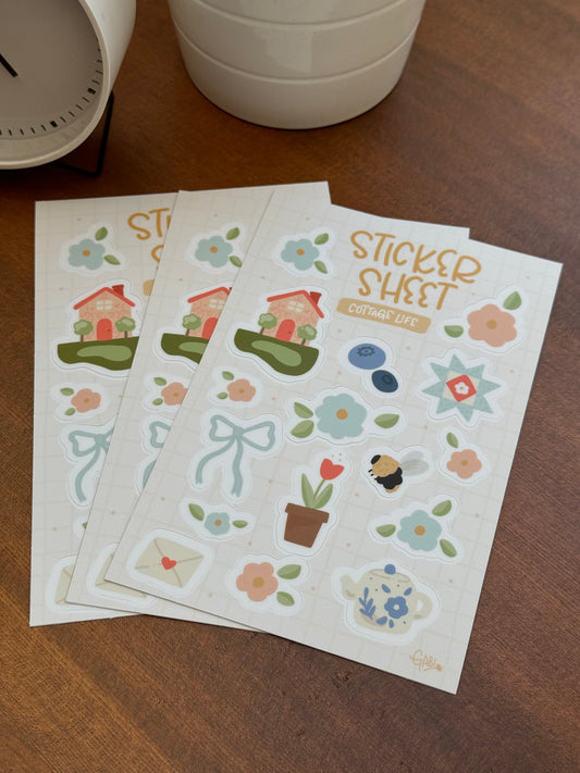 Sticker Sheet - Cottage Life