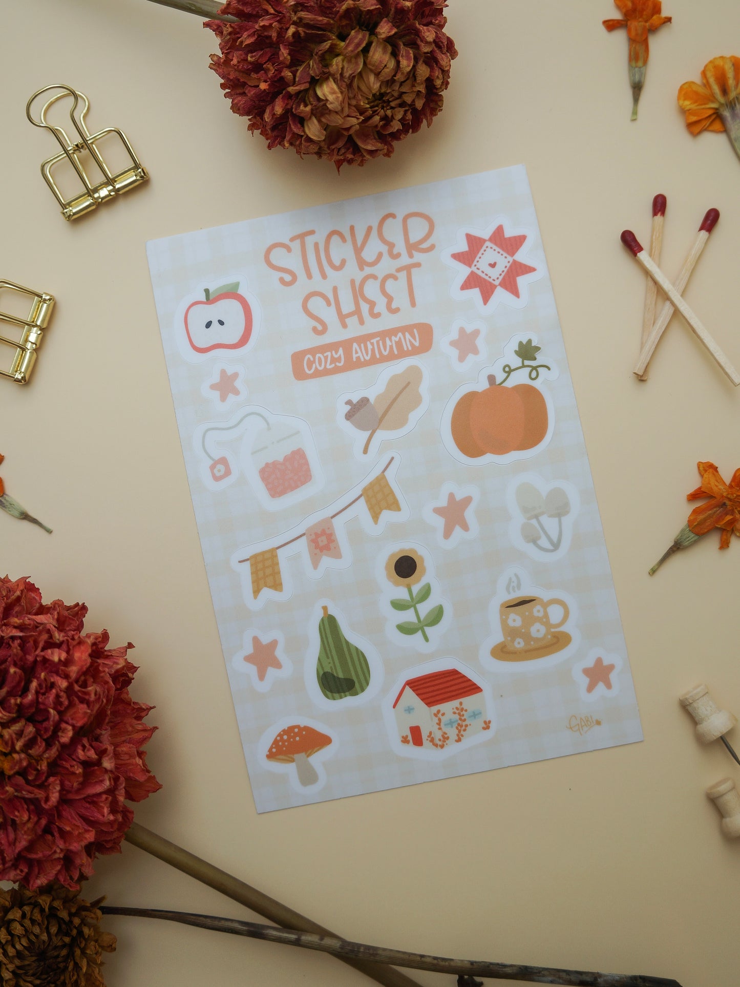 Sticker Sheet - Cozy Autumn