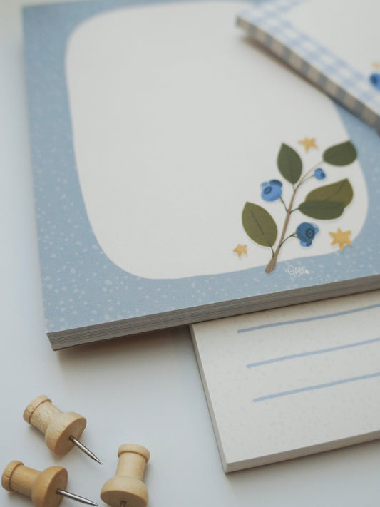 Blueberry Gingham POST-IT Notes