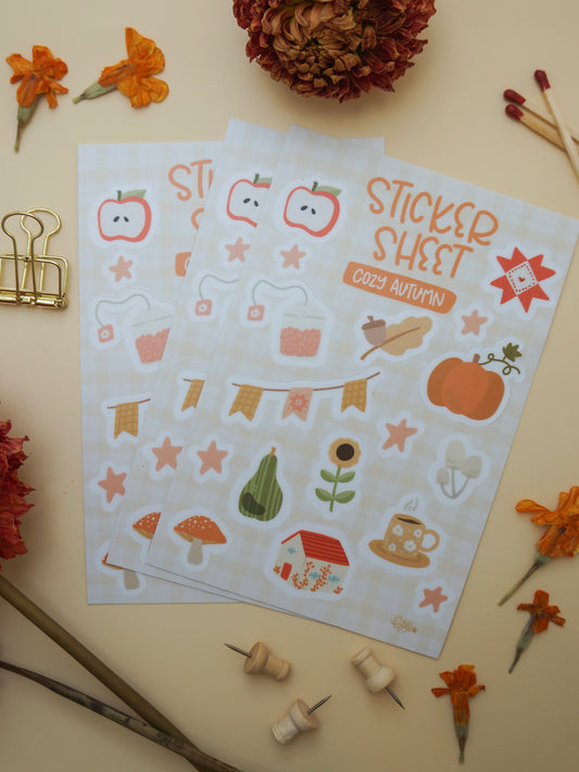 Sticker Sheet - Cozy Autumn