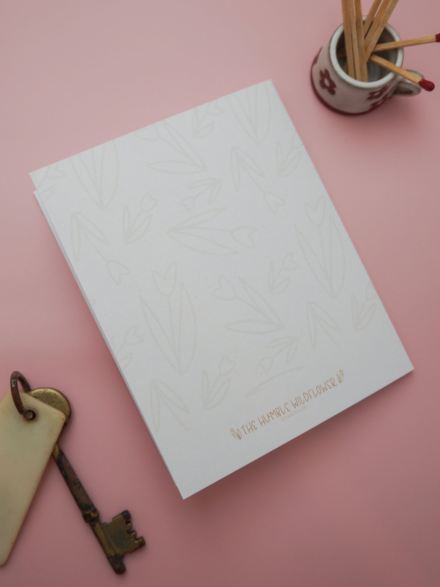 Strawberry Gingham Greeting Card