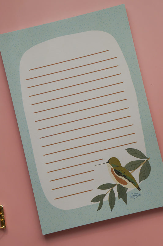 Hummingbirds Notepad - Large