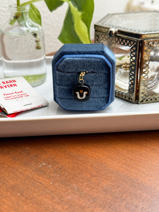 Clay Charm - Lucky Horseshoe