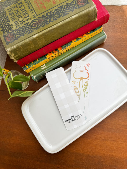 Flower Doodle - Small Bookmark