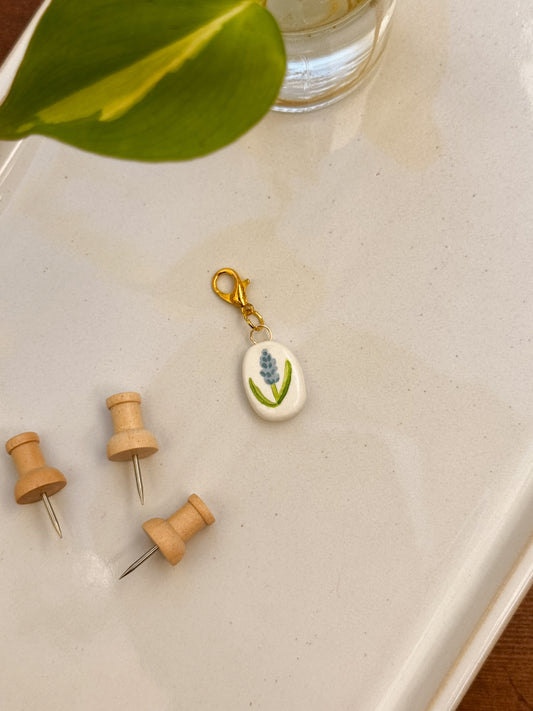 Clay Charm - Painted Flowers
