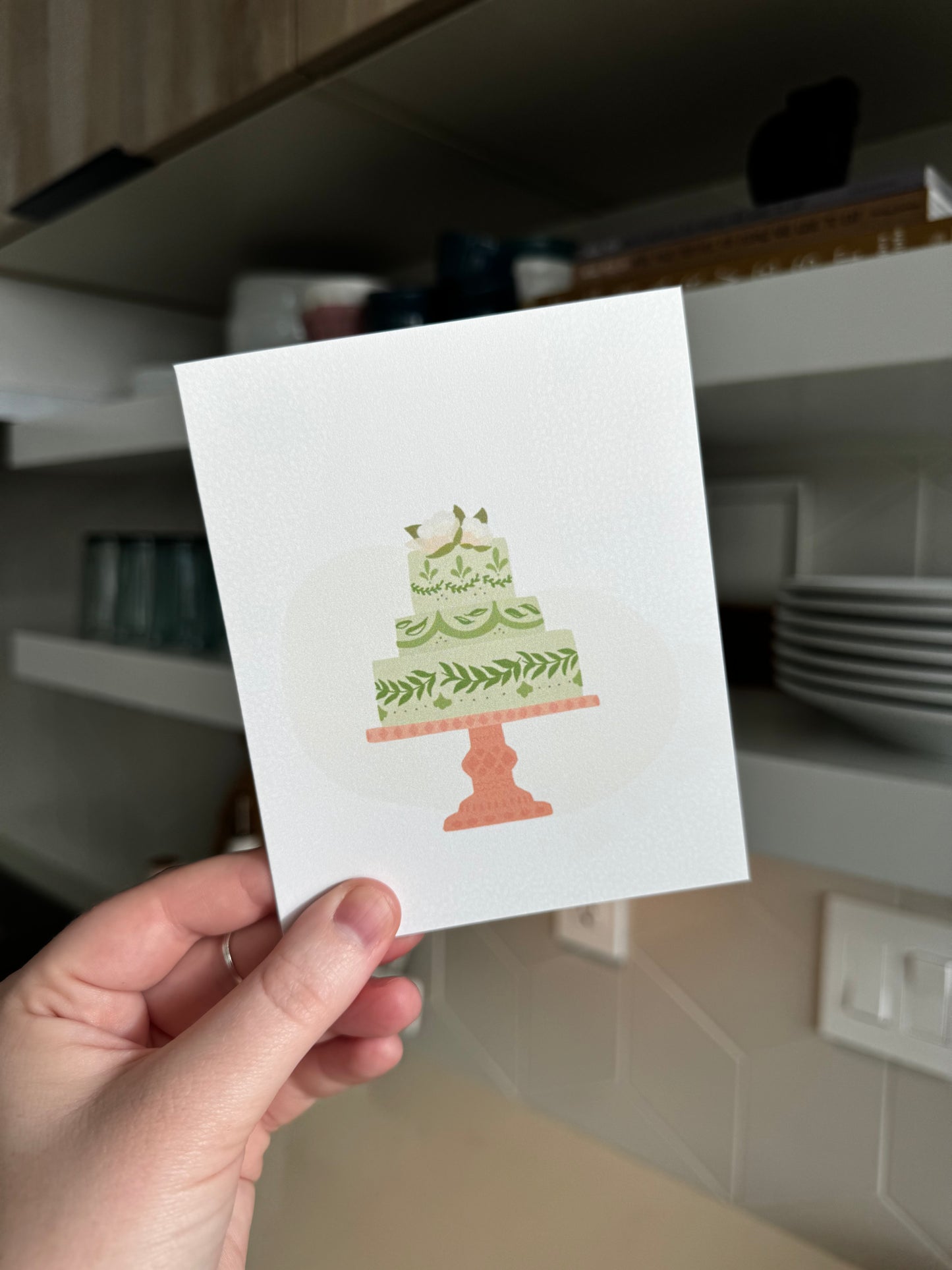 Four Cakes - Set of Greeting Cards
