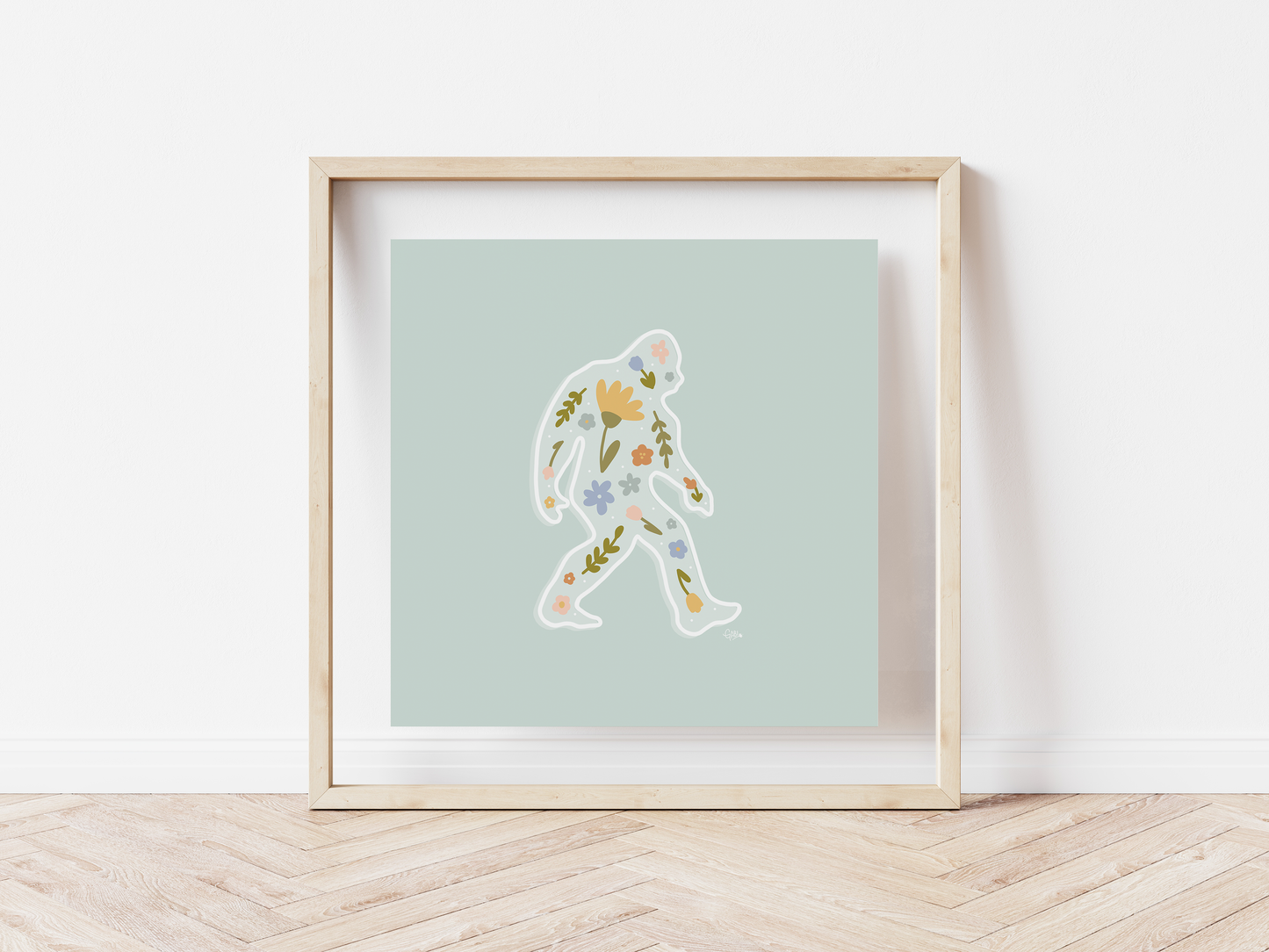 Wildflower Sasquatch Print