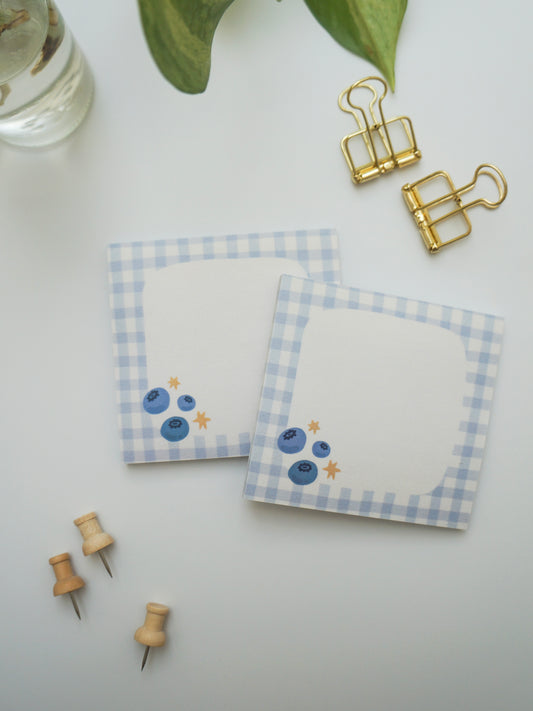 Blueberry Gingham POST-IT Notes