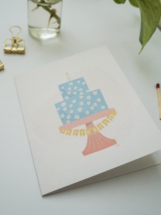 Birthday Cake Greeting Card