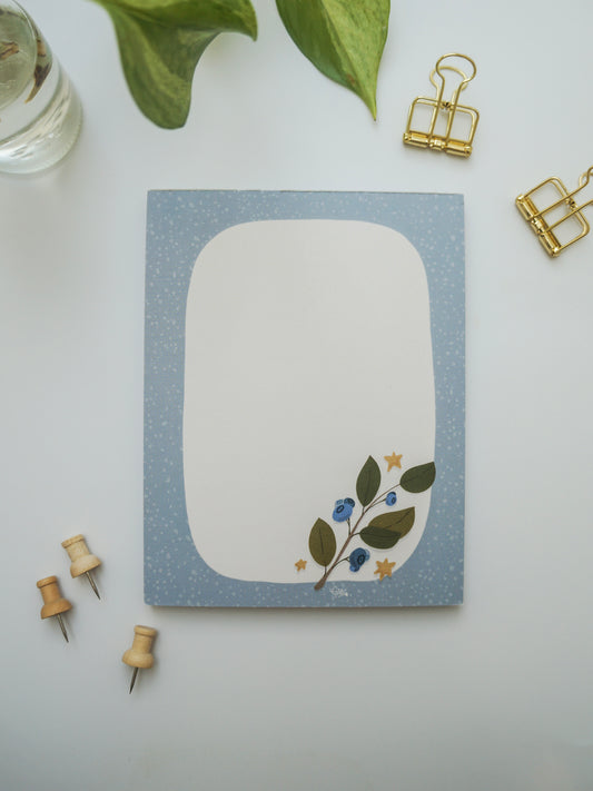 Blueberries Notepad - Midsize