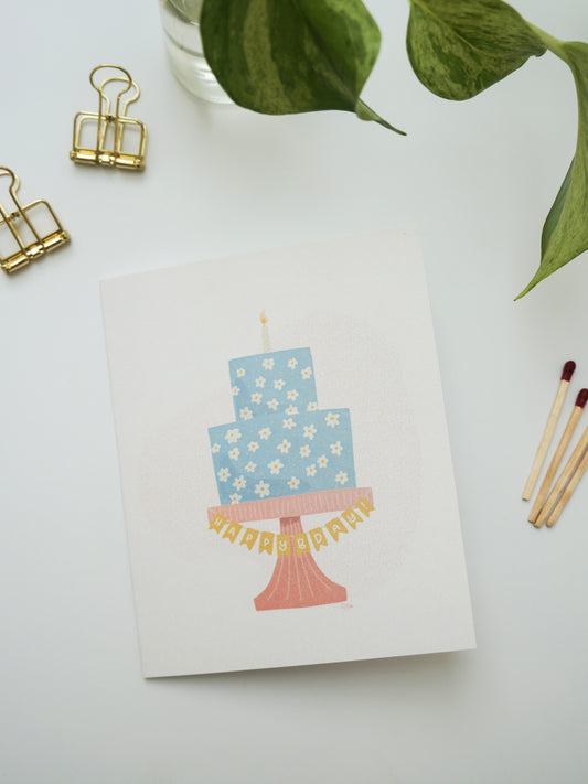 Birthday Cake Greeting Card