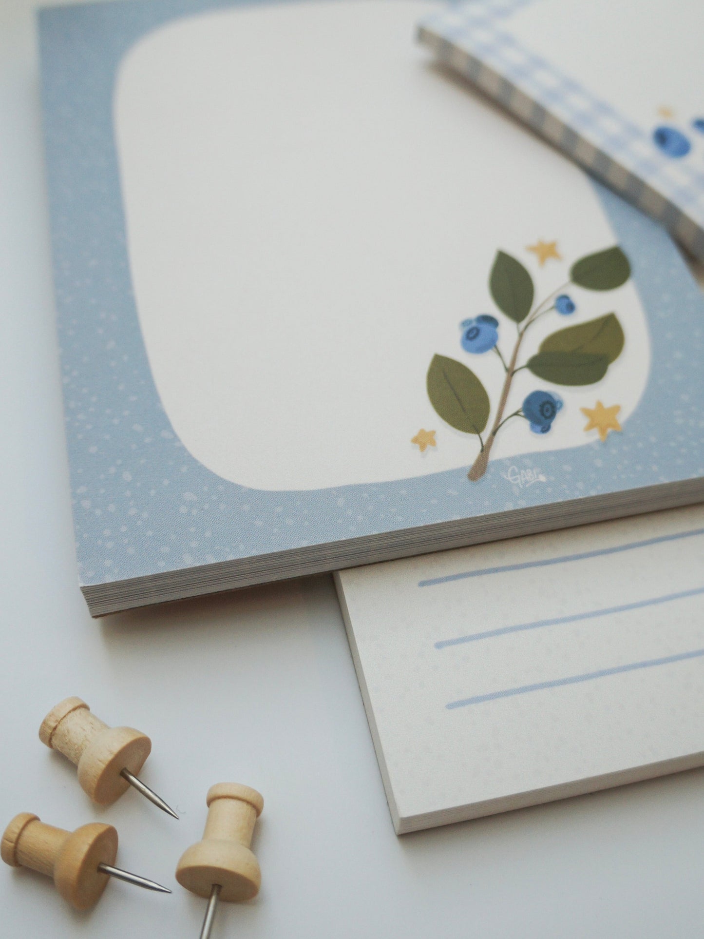 Blueberries Notepad - Midsize