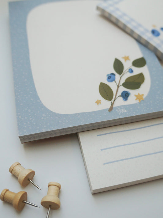 Blueberries Notepad - Midsize