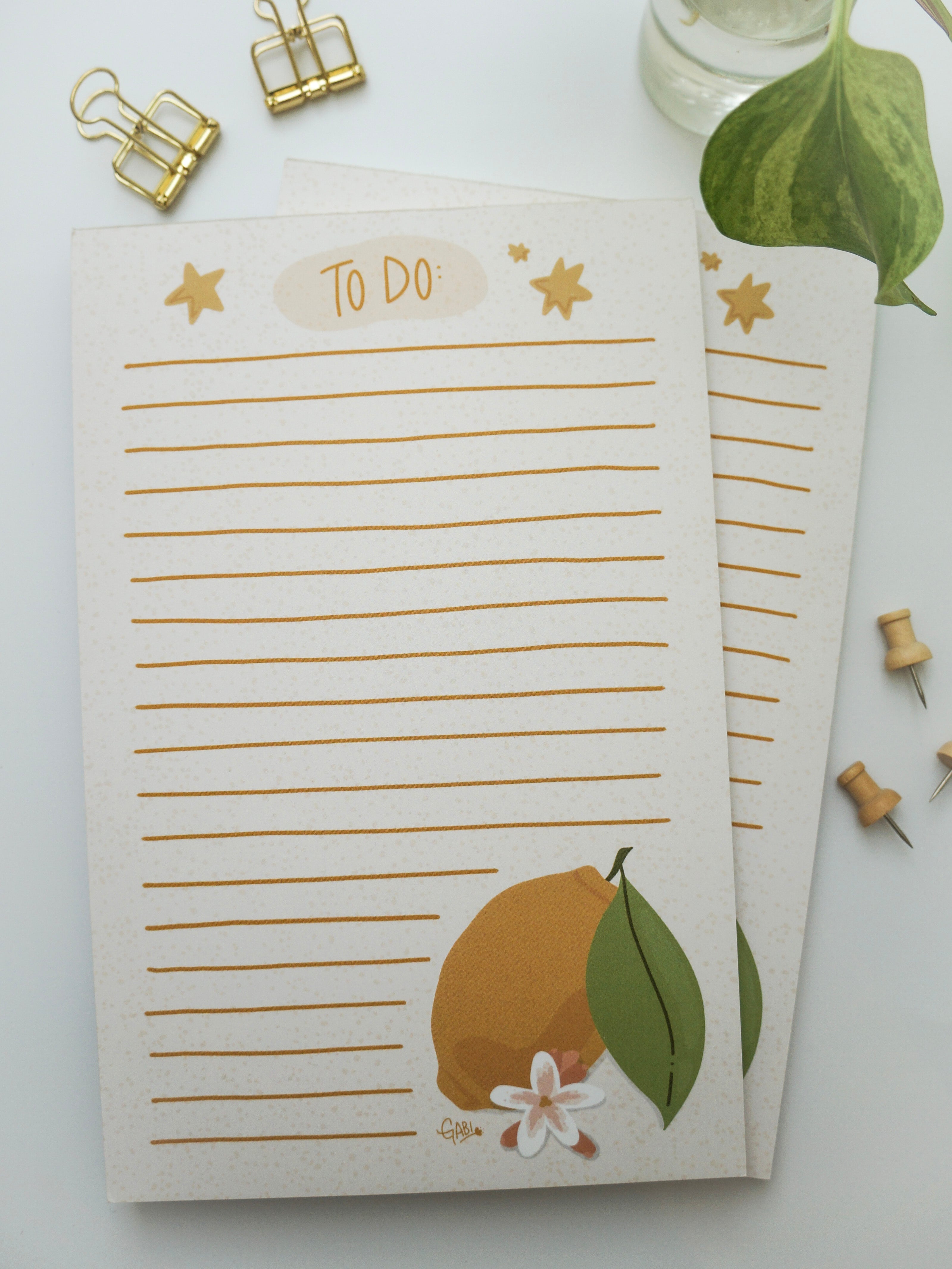 Lemon Notepad - Large – Dilly Dally House