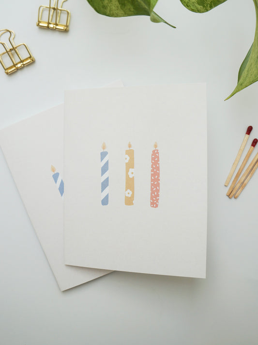 Candles Greeting Card