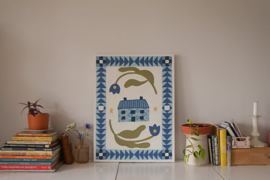 "Winter House" Original Painting