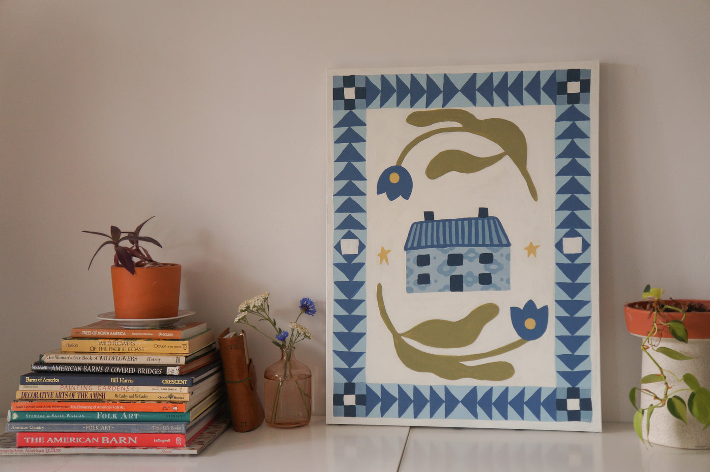 "Winter House" Original Painting