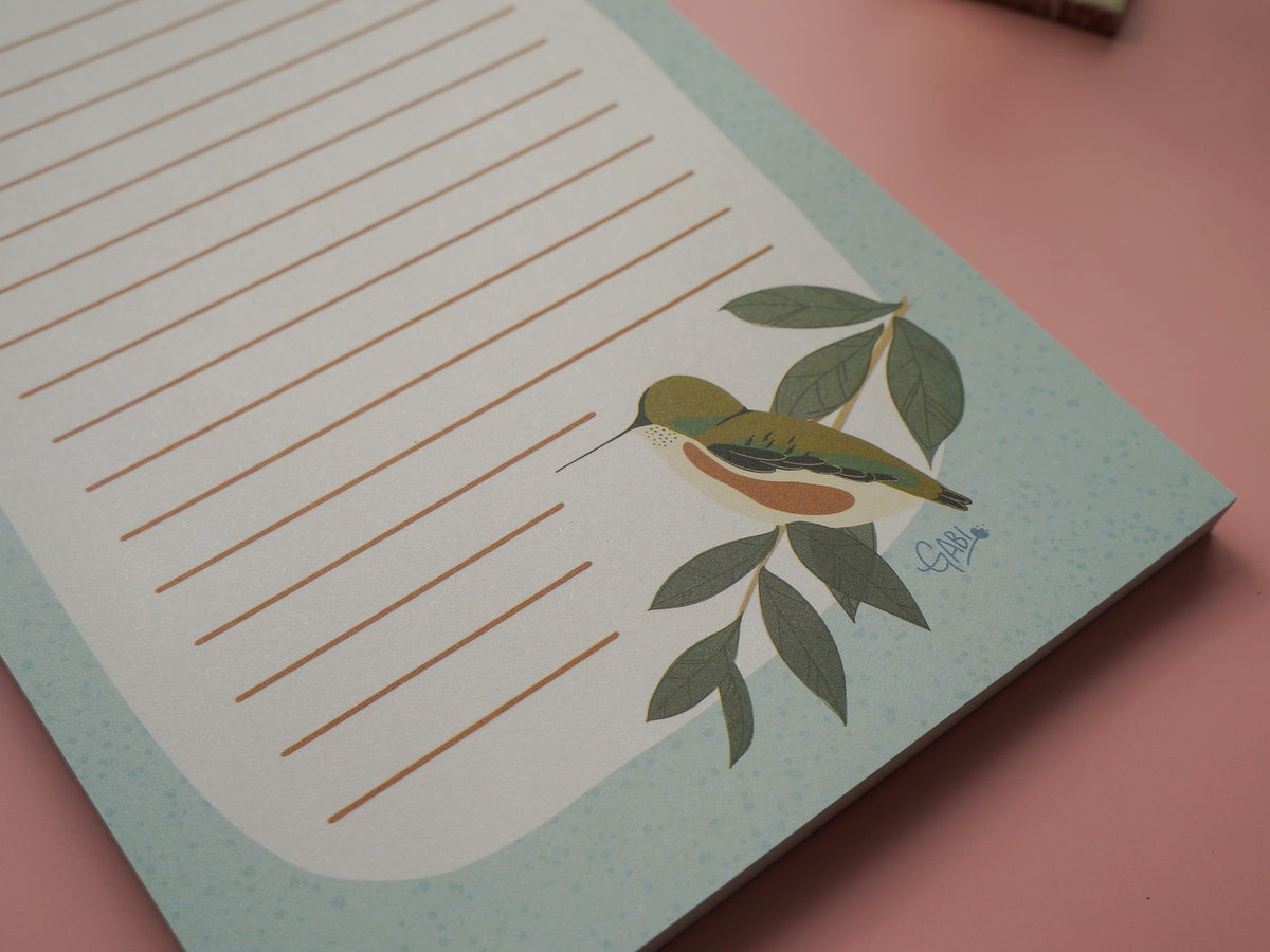 Hummingbirds Notepad - Large