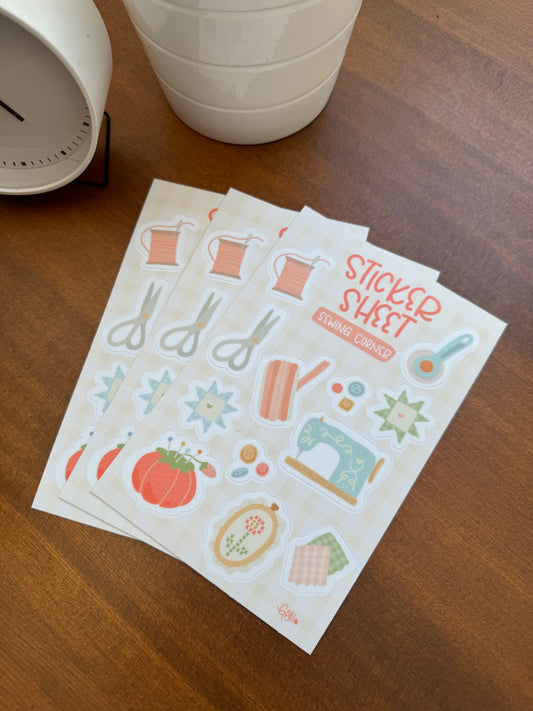 Sticker Sheet - Quilting Corner