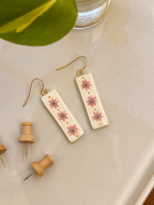 Clay Earrings - Quilt Block Panels