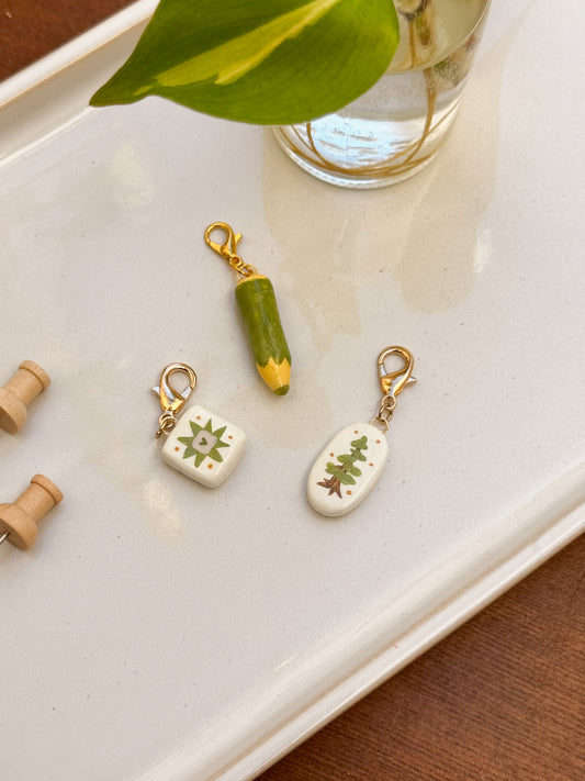 Clay Charm - Pine Charm