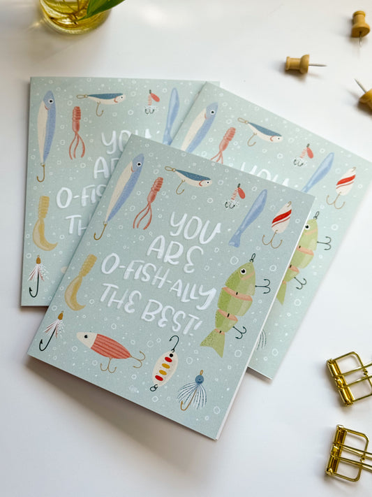 O-Fish-Ally the Best Greeting Card