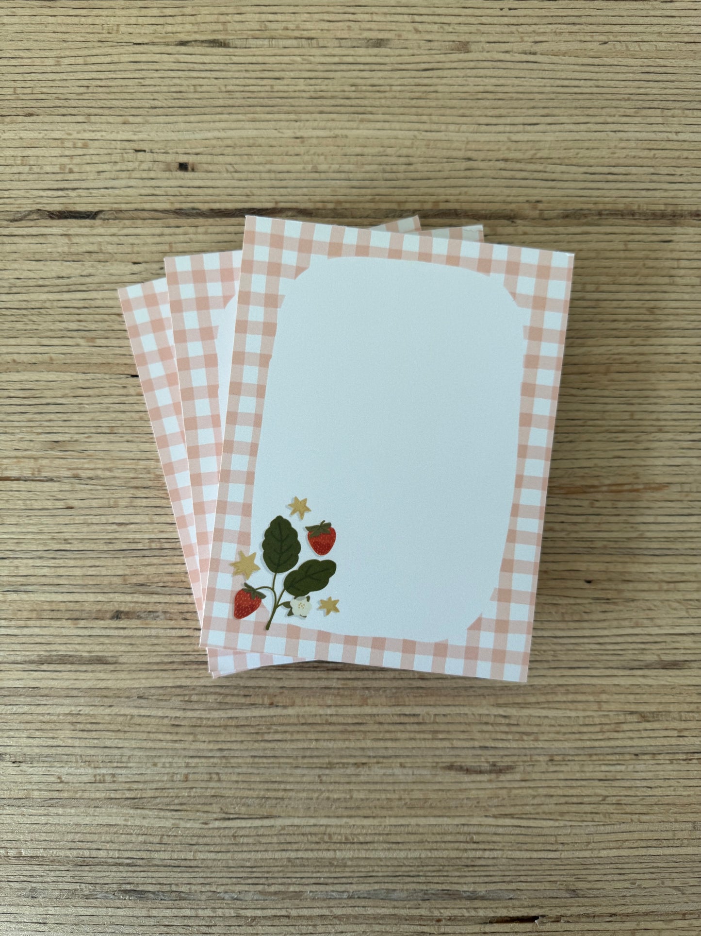 Strawberries Notepad - Midsize