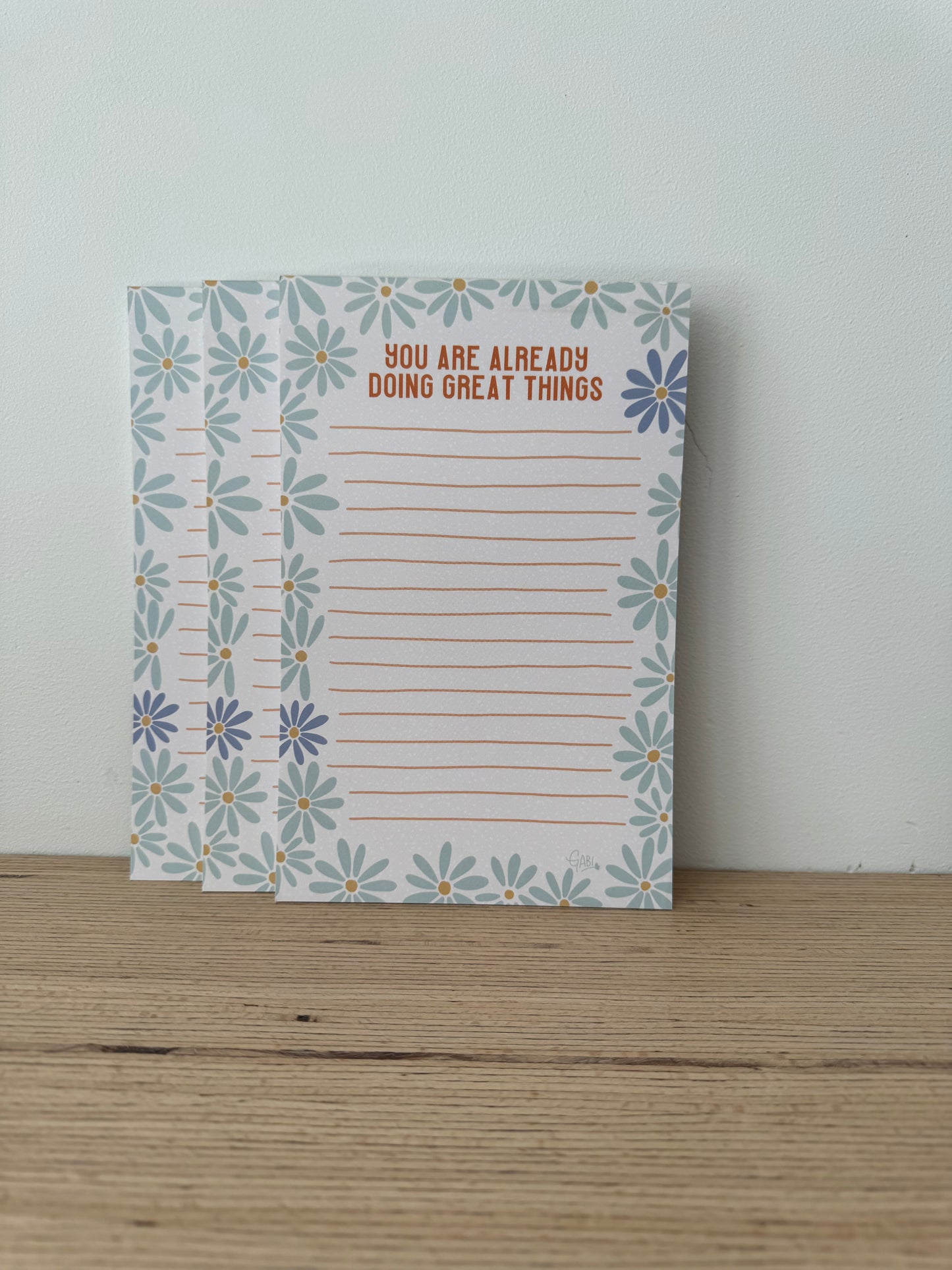 Already Doing Great Things Notepad - Large