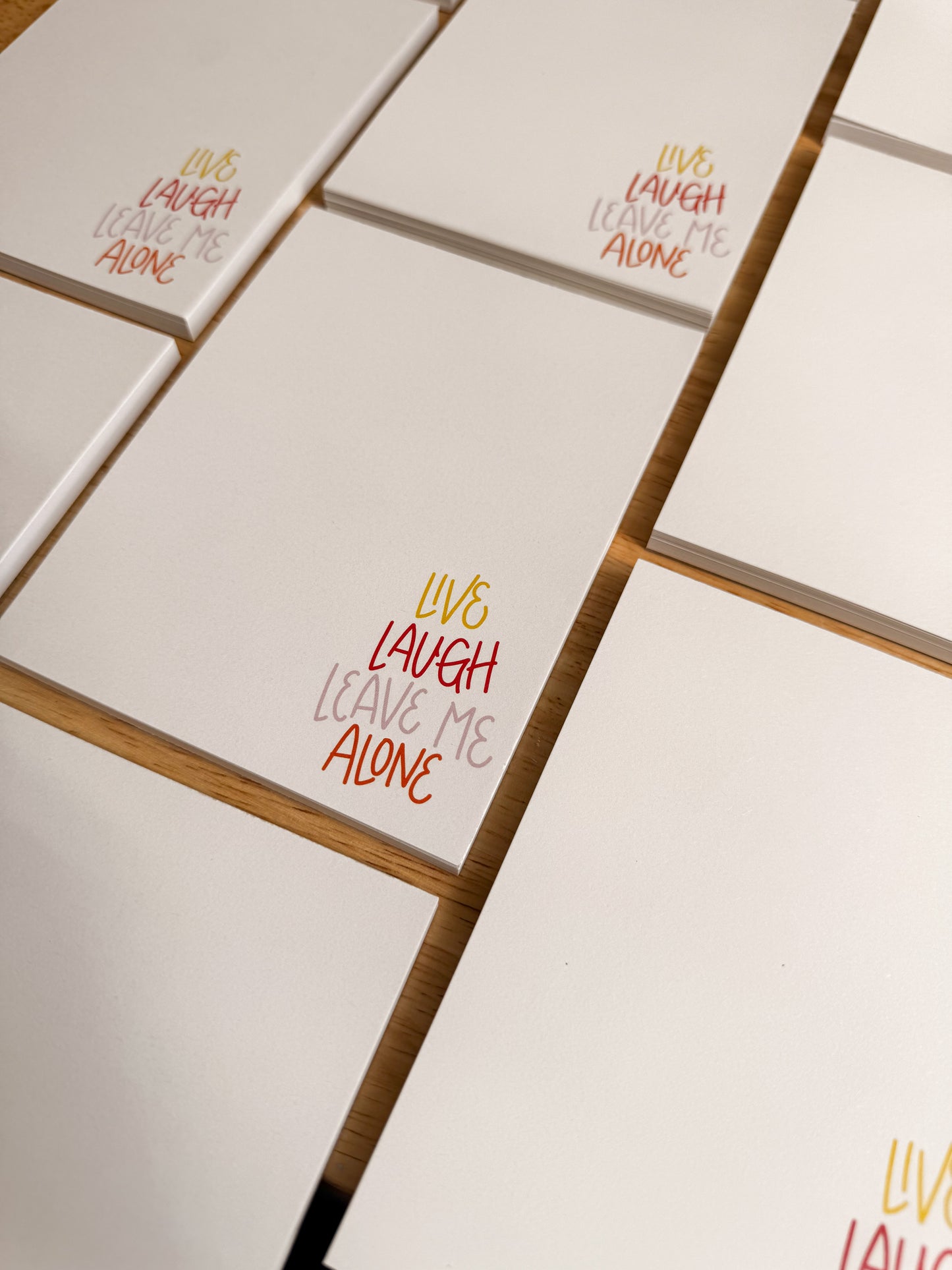 Live Laugh Leave Me Alone - Medium Notepad