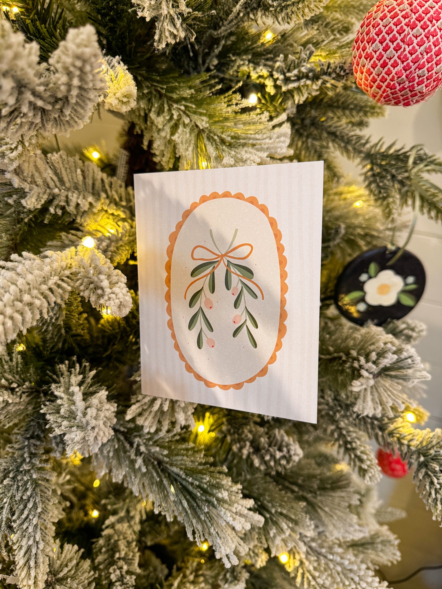 Mistletoe Greeting Card