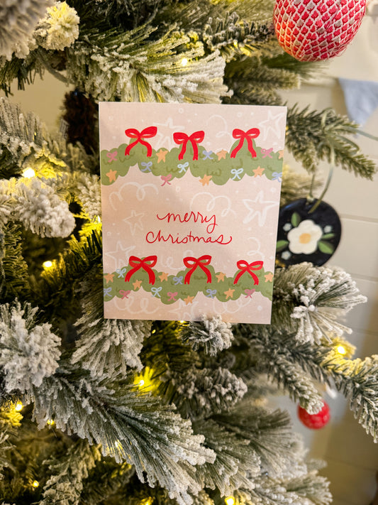 Christmas Garland Greeting Card