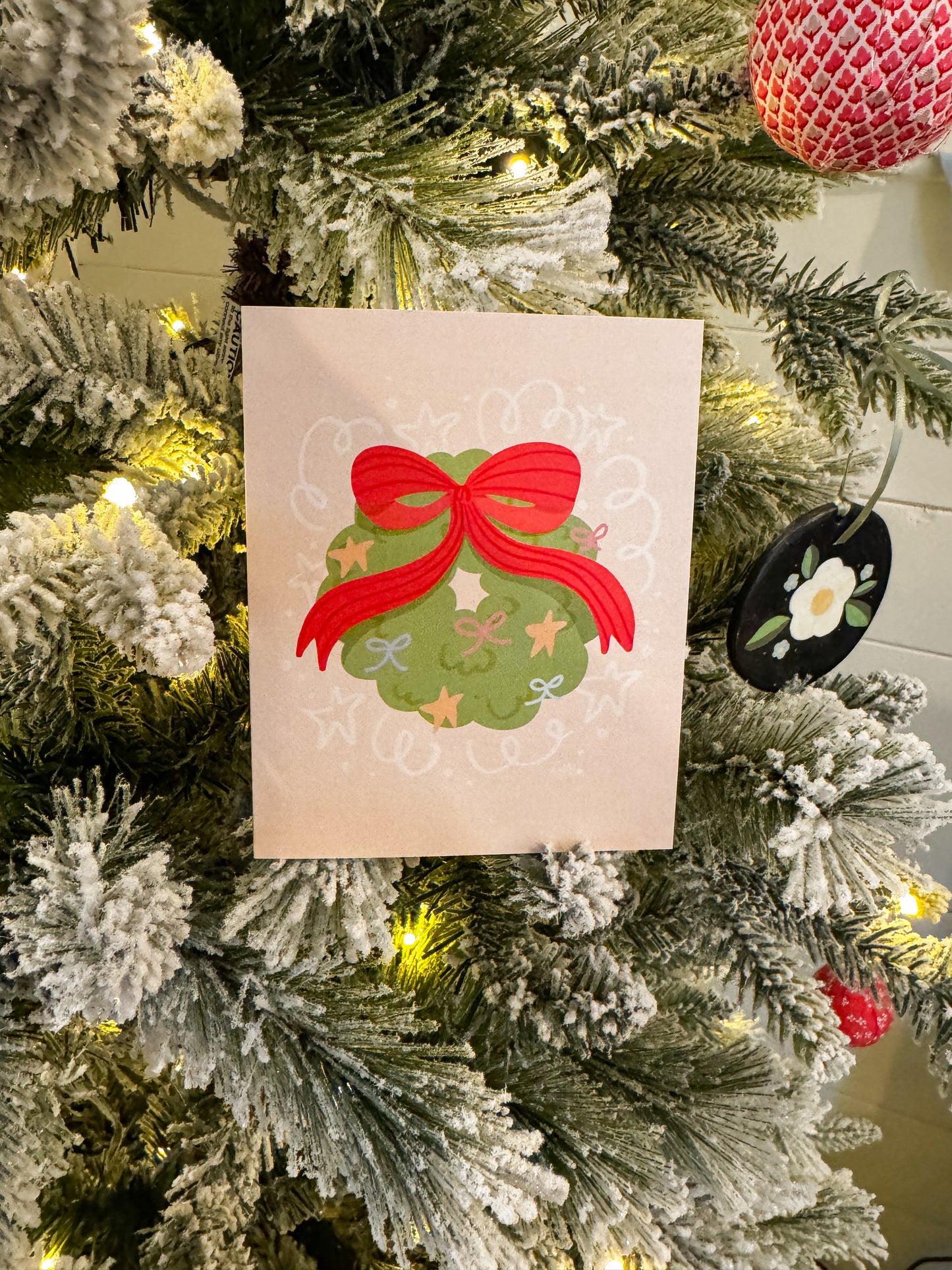 Christmas Wreath Greeting Card