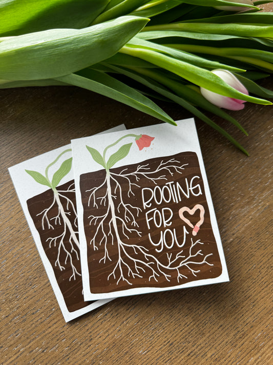 Rooting for You Greeting Card