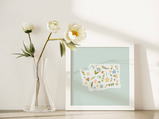 Washington State Wildflower Print