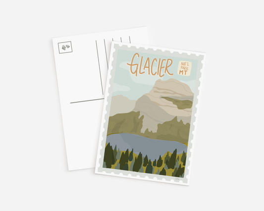 Glacier National Park Postcard